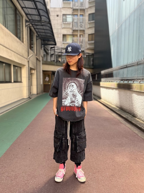 【DankeSchon】GRADATION CHEMICAL S/S TEE EYE ブラック セール】DankeSchon/ダンケシェーン/GRADATION CHEMICAL S/S TEE