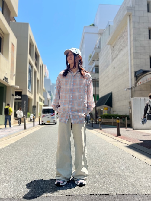WHITELAND チェックシャツ WHITELAND/ホワイトランド/CHIFFON CHECK SHIRT | L.H.P