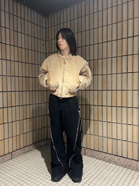 「アイテム（ブルゾン）」を使った、syunさん（メンズ・170cm）の秋コーディネート