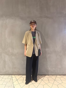 「MOHI（モヒ）のアイテム」を使った、asou suguriさん（レディース・161cm）の春コーディネート
