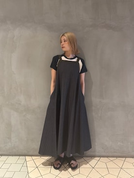 「アイテム（ネックレス）」を使った、asou suguriさん（レディース・161cm）の夏コーディネート