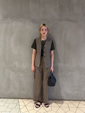 「BEAUTY&YOUTH UNITED ARROWS（ビューティーアンドユースユナイテッドアローズ）のアイテム（サンダル）」を使った、asou suguriさん（レディース・161cm）の夏コーディネート