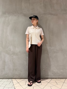 「BEAUTY&YOUTH UNITED ARROWS（ビューティーアンドユースユナイテッドアローズ）のアイテム（サンダル）」を使った、asou suguriさん（レディース・161cm）の夏コーディネート