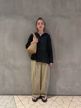 「アイテム（タンクトップ）」を使った、asou suguriさん（レディース・162cm）の春コーディネート