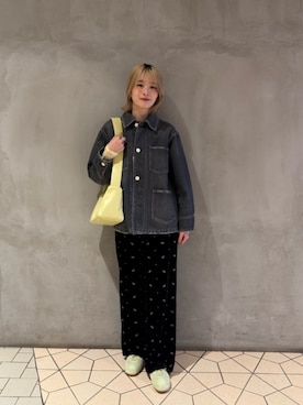 「PUMA(プーマ)の<PUMA>スピードキャット OG スニーカー(スニーカー、グリーン系)」を使った、asou suguriさん(レディース・161cm)の春コーディネート