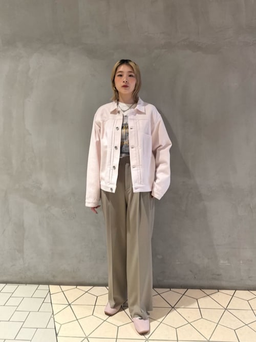 セール】ポリエステルブレンド 2タック タブワイドパンツ（その他