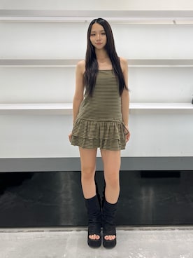 関口優香さん(レディース・155cm)の夏コーディネート