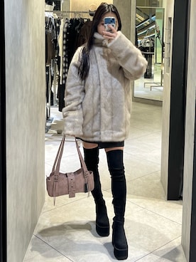 「スカートコーデ」｜関口優香さん（レディース・155cm）の秋コーディネート