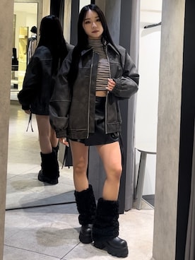 関口優香さん（レディース・155cm）の冬コーディネート