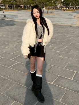 関口優香さん（レディース・155cm）の春コーディネート