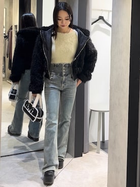 関口優香さん（レディース・155cm）の冬コーディネート