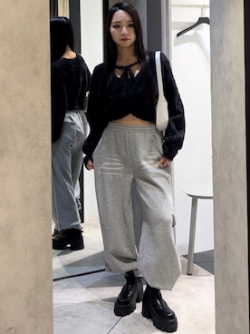 関口優香さん（レディース・155cm）の冬コーディネート