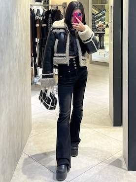 関口優香さん（レディース・155cm）の冬コーディネート