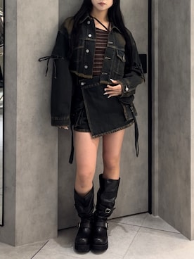 関口優香さん（レディース・155cm）の冬コーディネート