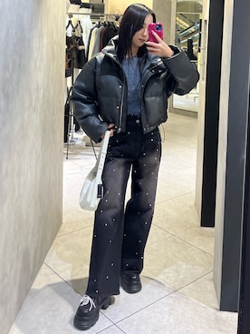 関口優香さん(レディース・155cm)の冬コーディネート