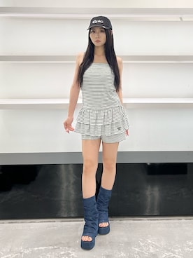 関口優香さん(レディース・155cm)の夏コーディネート