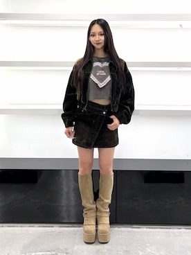 「EMODA（エモダ）のアイテム」を使った、ユカさん（レディース・155cm）の夏コーディネート