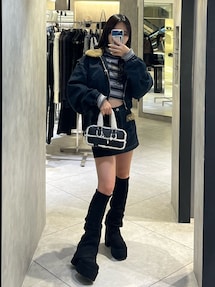 ボアカラーデニムブルゾン｜エモダ（EMODA）公式通販｜RUNWAY channel