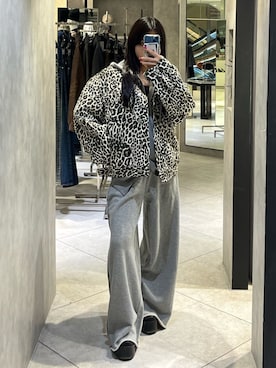 「EMODA（エモダ）のアイテム（その他パンツ）」を使った、関口優香さん（レディース・155cm）の秋コーディネート