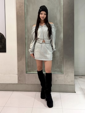 「EMODA」｜ユカさん（レディース・155cm）の秋コーディネート