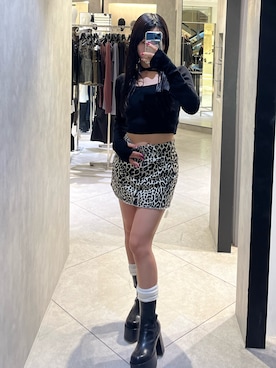 「黒コーデ」｜関口優香さん（レディース・155cm）の秋コーディネート