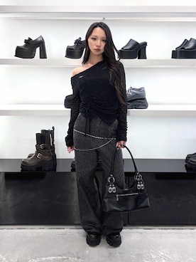 「EMODA」｜ユカさん（レディース・155cm）の秋コーディネート