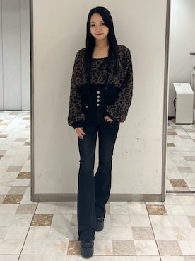 「アイテム（その他トップス）」を使った、関口優香さん（レディース・155cm）の秋コーディネート