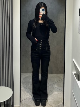 関口優香さん（レディース・155cm）の冬コーディネート