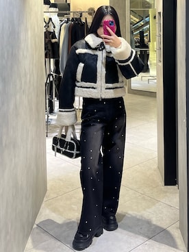 関口優香さん（レディース・155cm）の冬コーディネート