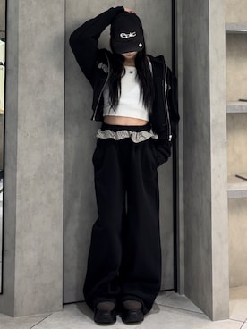 関口優香さん(レディース・155cm)の冬コーディネート