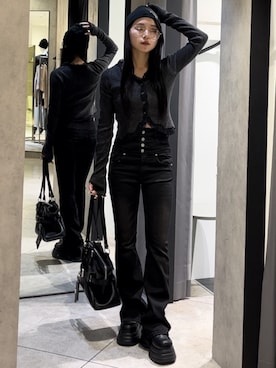 関口優香さん（レディース・155cm）の冬コーディネート