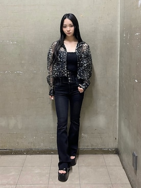 「EMODA（エモダ）のアイテム」を使った、関口優香さん（レディース・155cm）の夏コーディネート