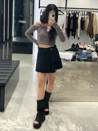 EMODA♡今季セットアップ EMODA（エモダ） ワンピース プレーティングリブセットアップ
