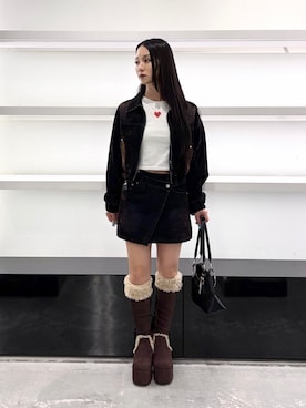 「EMODA（エモダ）のアイテム」を使った、ユカさん（レディース・155cm）の夏コーディネート