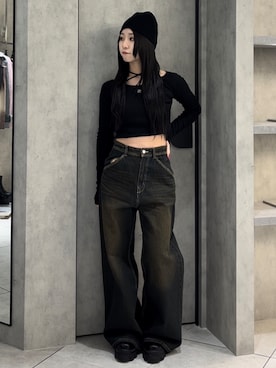 関口優香さん（レディース・155cm）の冬コーディネート