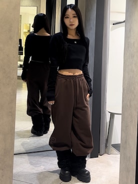 関口優香さん（レディース・155cm）の冬コーディネート