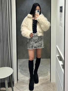 関口優香さん（レディース・155cm）の冬コーディネート