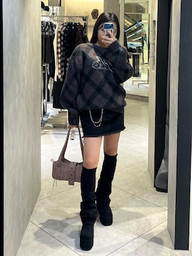 関口優香さん（レディース・155cm）の秋コーディネート