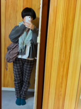 「アイテム（ショルダーバッグ）」を使った、bunyaさん（レディース・154cm）の秋コーディネート