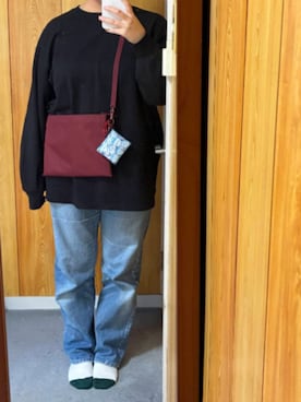 「アイテム（バッグ）」を使った、bunyaさん（レディース・154cm）の秋コーディネート