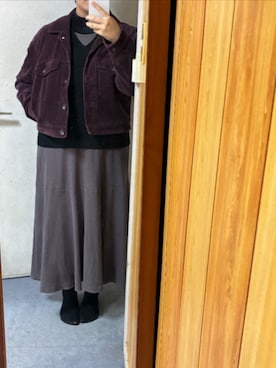 「アイテム（インナーウェア/肌着）」を使った、bunyaさん（レディース・154cm）の秋コーディネート