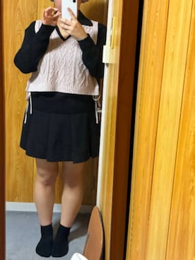 「アイテム（ニット/セーター）」を使った、bunyaさん（レディース・154cm）の秋コーディネート