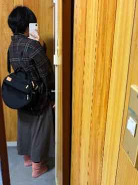 「アイテム（バッグ）」を使った、bunyaさん（レディース・154cm）の秋コーディネート