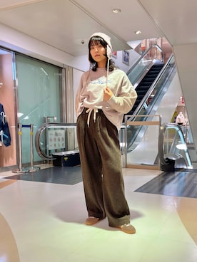 「DOUBLE NAME（ダブルネーム）のアイテム」を使った、ayariさん（レディース・167cm）の冬コーディネート