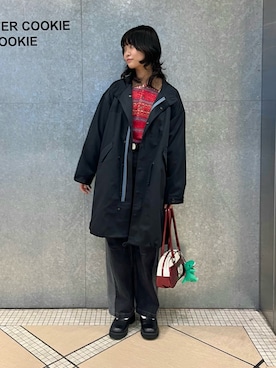 「DOUBLE NAME（ダブルネーム）のアイテム」を使った、ayariさん（レディース・167cm）の冬コーディネート