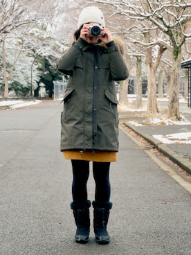 「ReqHatter（レックハッター）のアイテム」を使った、てさん（レディース・164cm）の冬コーディネート