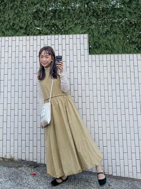 peach .さん（レディース・156cm）の冬コーディネート