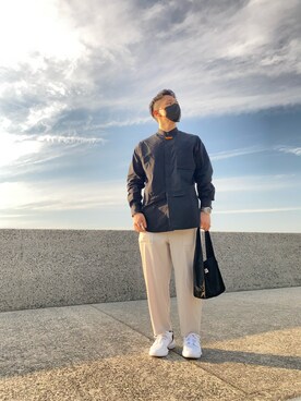 「DANTON（ダントン）のアイテム（バッグ）」を使った、toshi12080790さん（メンズ・172cm）の春コーディネート