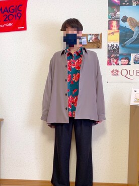 「いいね返し」｜「アイテム（ブルゾン）」を使った、WEARやるおさん（メンズ・171cm）の冬コーディネート