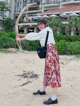 「REDYAZEL（レディアゼル）のアイテム」を使った、ぽんたすさん（レディース・160cm）の春コーディネート